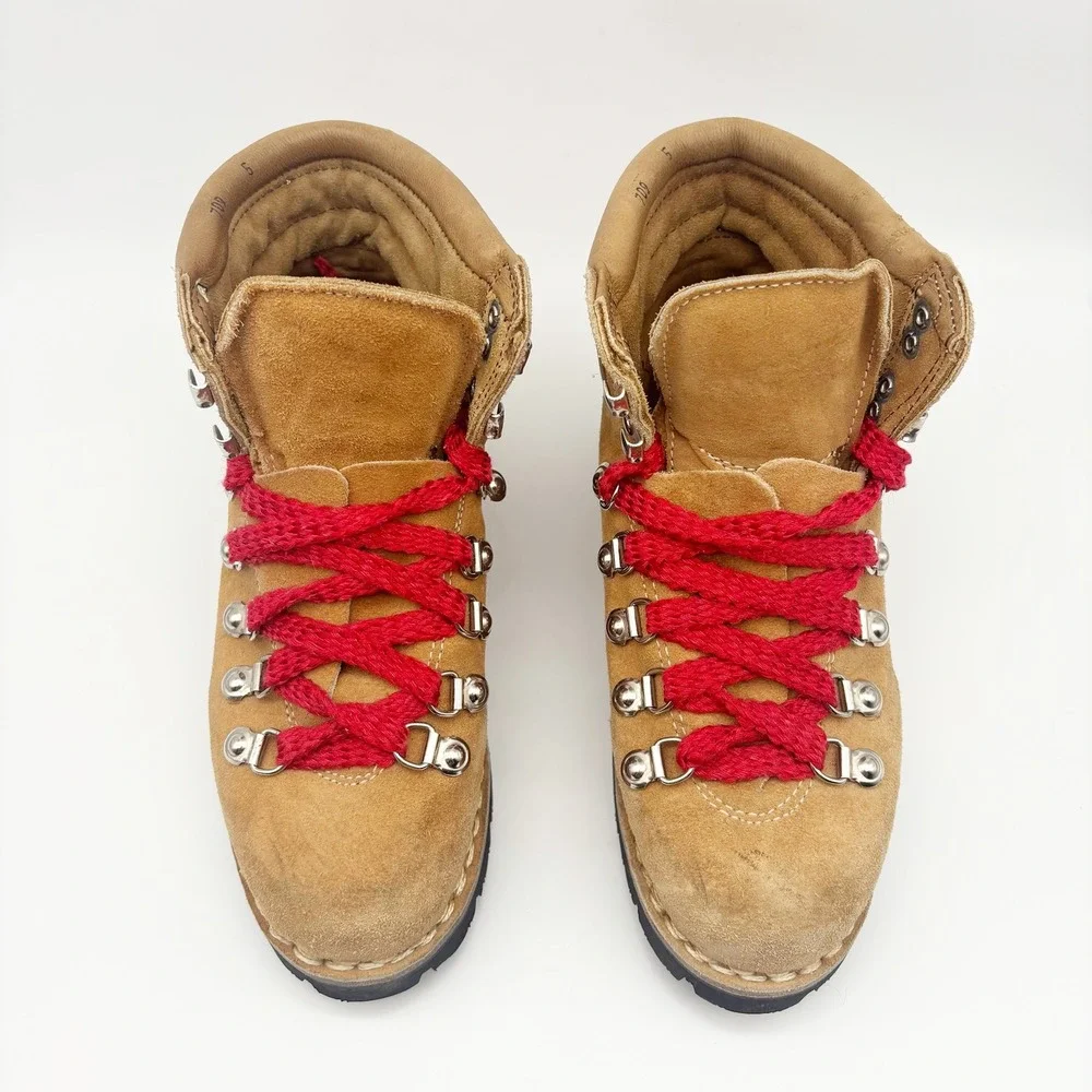 Kinney Shoes Vintage Colorado Brown Suede Italian Hiking Boots Size 5